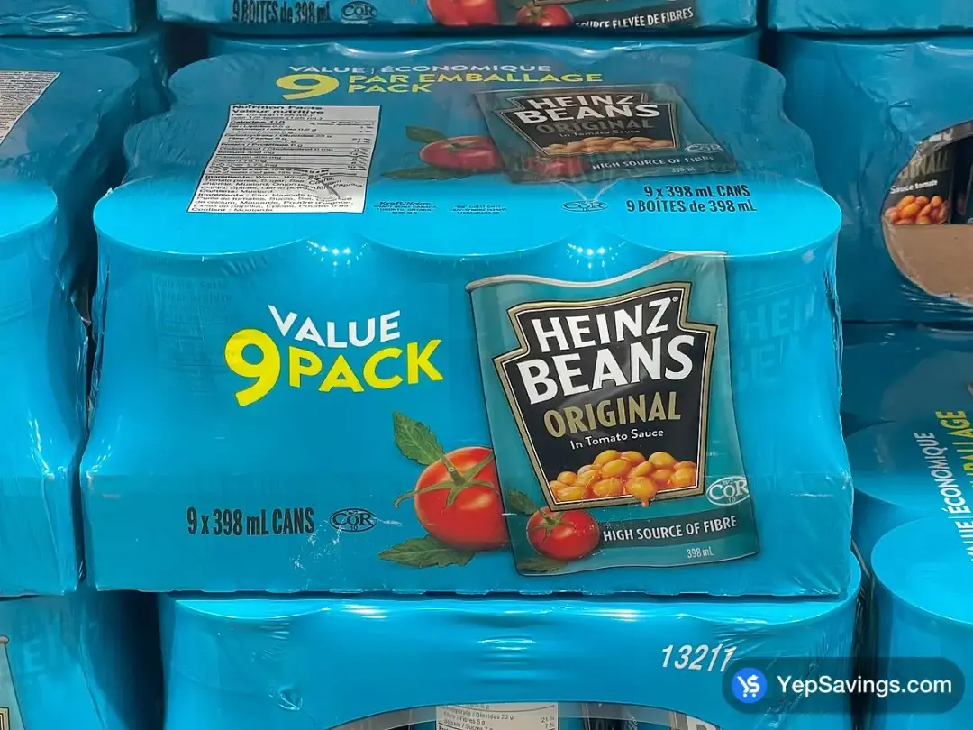 HEINZ ORIGINAL BAKED BEANS 9 x 398 mL - Costco Canada (ITM 1802751)