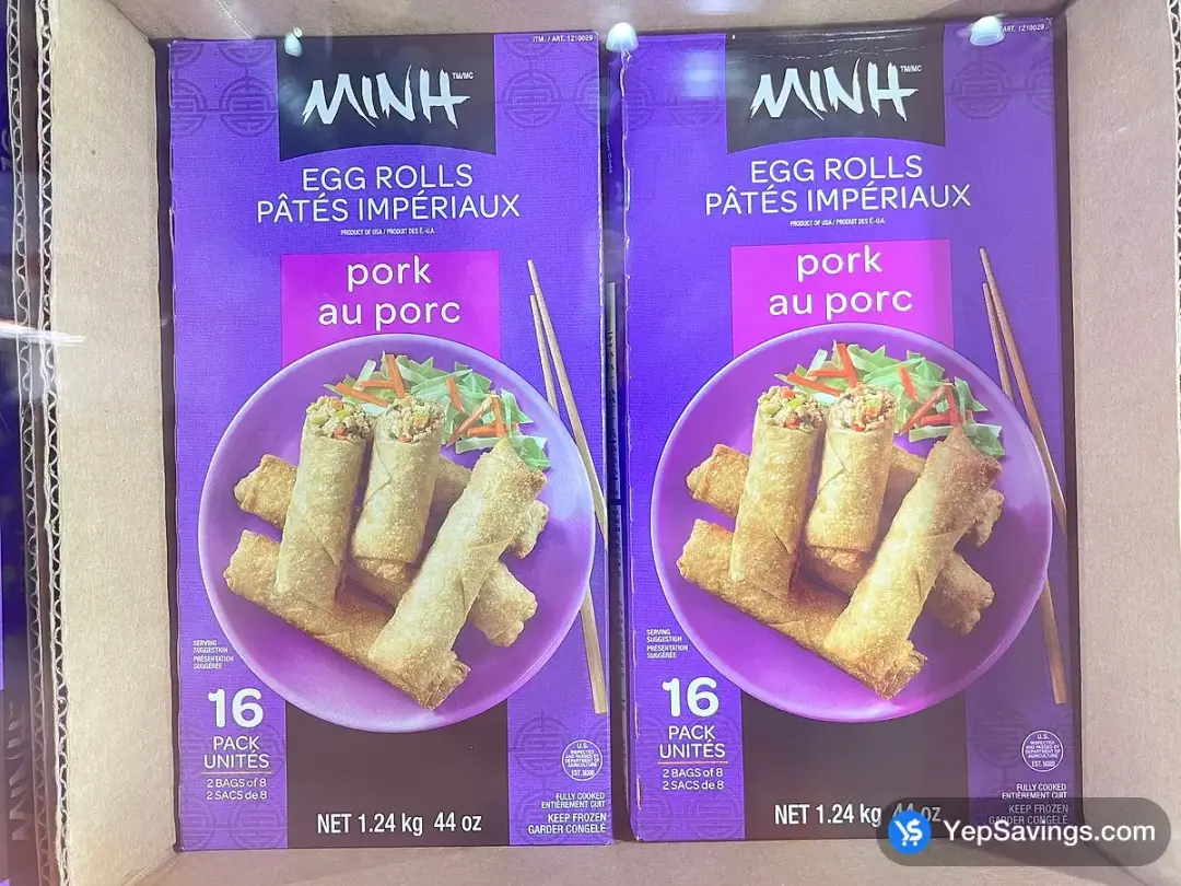 MINH EGG ROLLS 1.24 kg - Costco Canada (ITM 1210029)