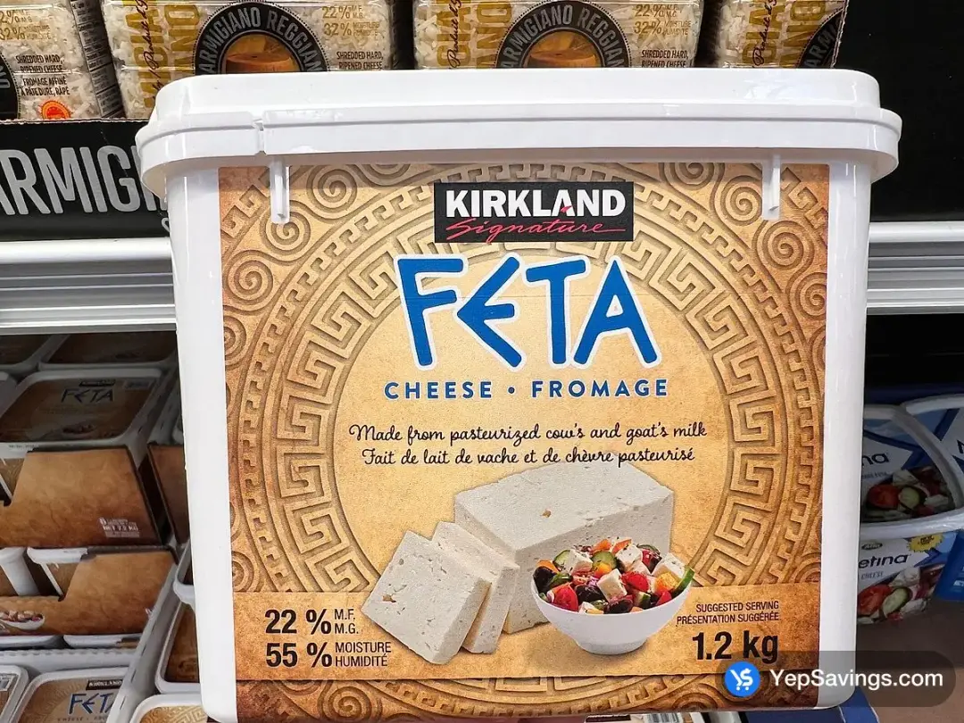KIRKLAND SIGNATURE FETA CHEESE 1.2 kg - Costco Canada (ITM 555301)