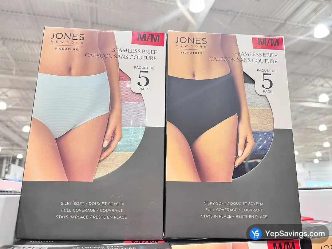 JONES NEW YORK SEAMLESS BRIEF 5PK LADIES SIZES M-XL - Costco Canada (ITM 1476500)