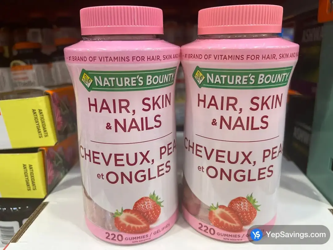 NATURE'S BOUNTY HAIR SKIN & NAILS 220 GUMMIES - Costco Canada (ITM 435710)