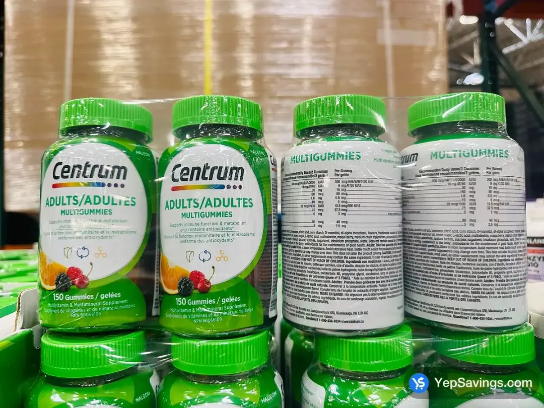 CENTRUM ADULTS MULTIGUMMIES 2 x 150 GUMMIES - Costco Canada (ITM 1786469)