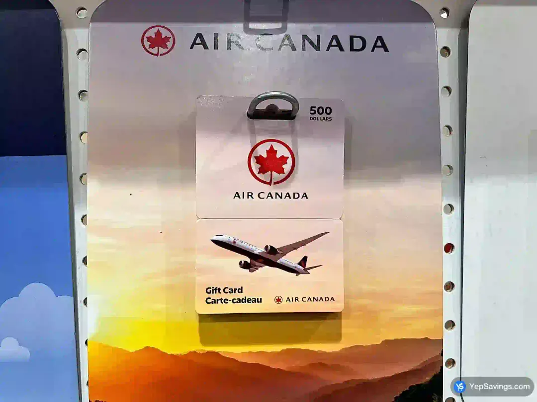 AIR CANADA 1 X $500 GIFT CARD ITEM IS NON - REFUNDABLE - Costco Canada (ITM 841)