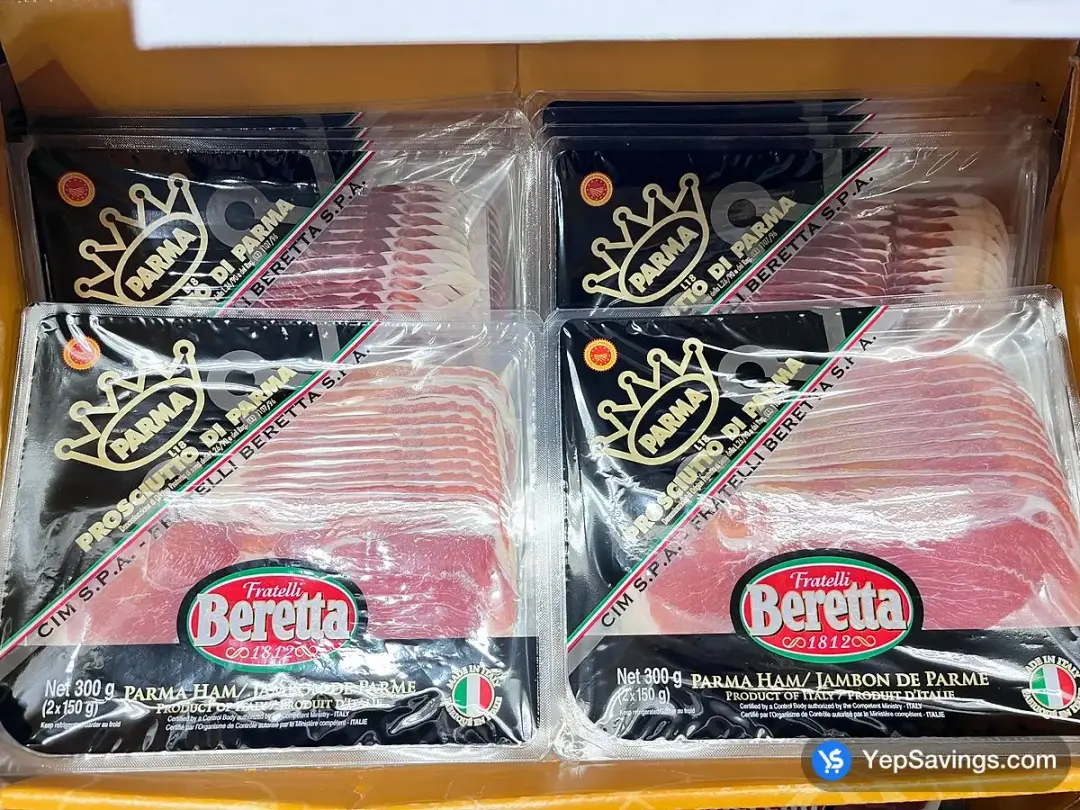 BERETTA PROSCIUTTO DE PARMA 2 X 150 g - Costco Canada (ITM 349155)