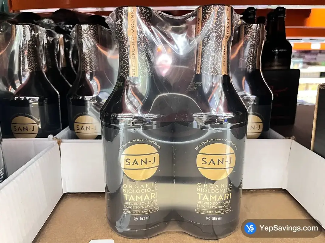 SAN J ORGANIC TAMARI SAUCE 2 x 592 mL - Costco Canada (ITM 1033221)