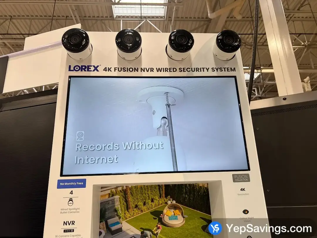 LOREX FUSION 4K NVR SYSTEM 8 CHANNELS 4 CAMERAS - Costco Canada (ITM 1733959)