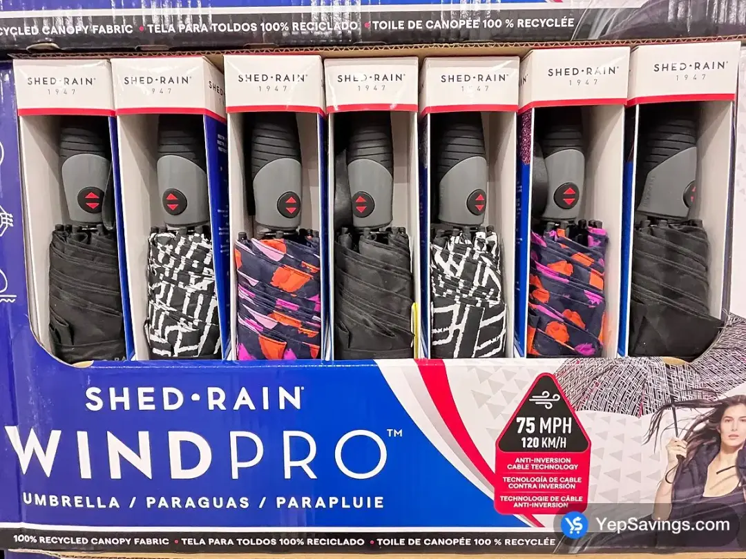 SHEDRAIN WINDPRO UMBRELLA ARC 46" (116.8cm) - Costco Canada (ITM 1550207)
