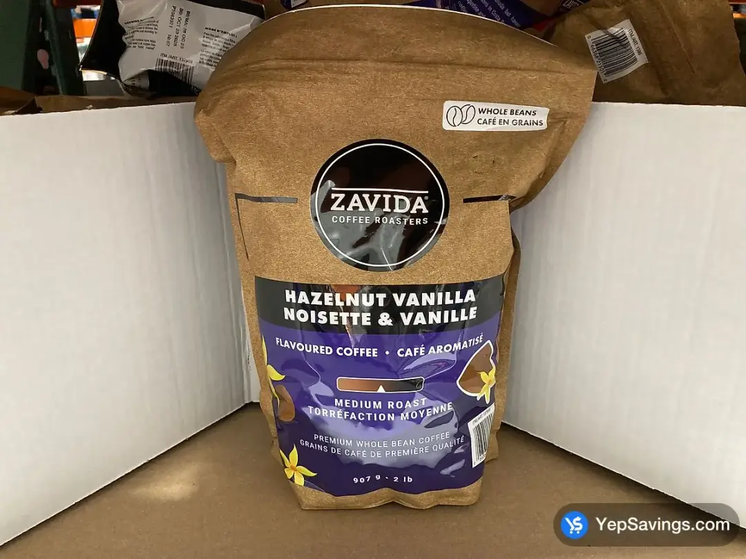 ZAVIDA HAZELNUT VANILLA 907 g - Costco Canada (ITM 137959)