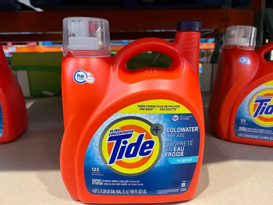 TIDE LIQUID COLDWATER HE 4.78L 123 WASHLOADS - Costco Canada (ITM 1458556)