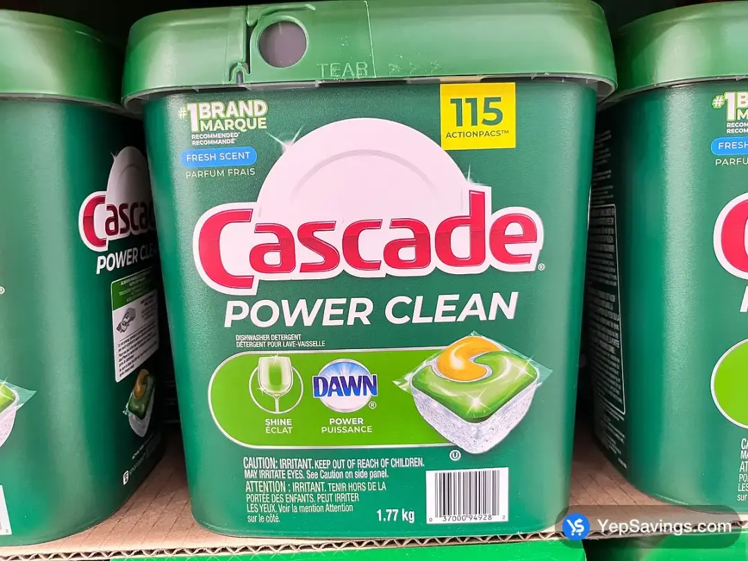 CASCADE POWER CLEAN DISHW ASHER DETERGENT 115 COUNT - Costco Canada (ITM 4227777)