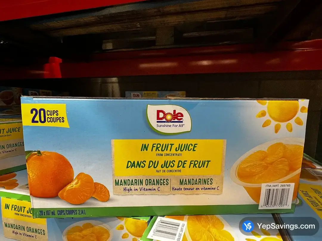 DOLE MANDARINS IN JUICE 20 x 107 mL - Costco Canada (ITM 269765)