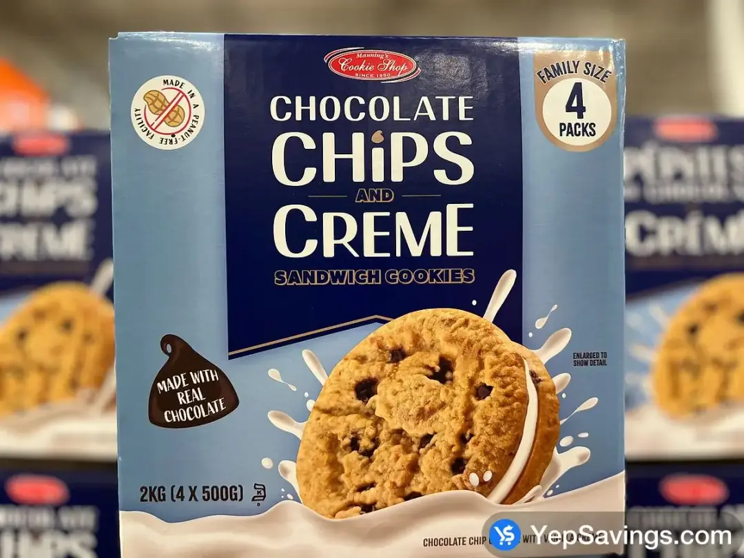 MANNING'S COOKIE SHOP SANDWICH COOKIES 4 x 500 g - Costco Canada (ITM 1764592)