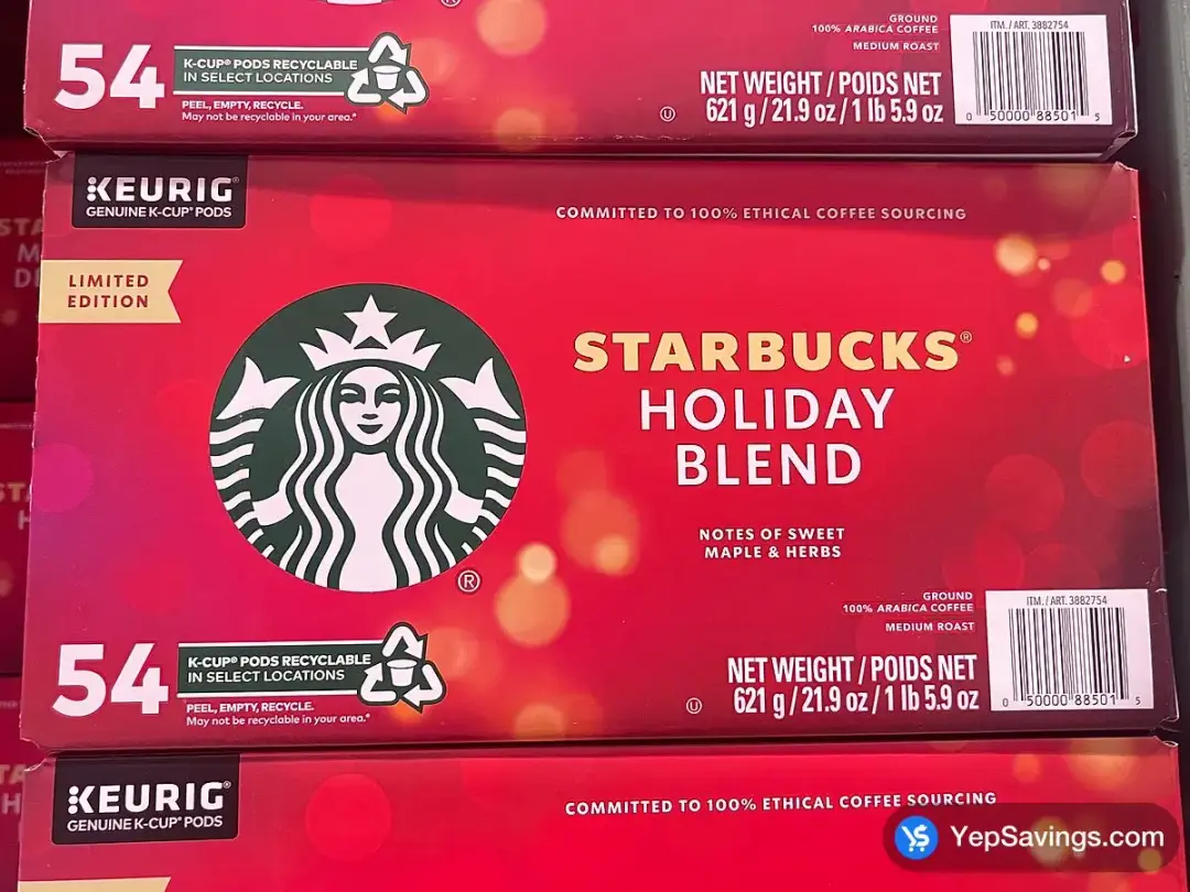 STARBUCKS HOLIDAY BLEND 54 K-CUPS - Costco Canada (ITM 3882754)