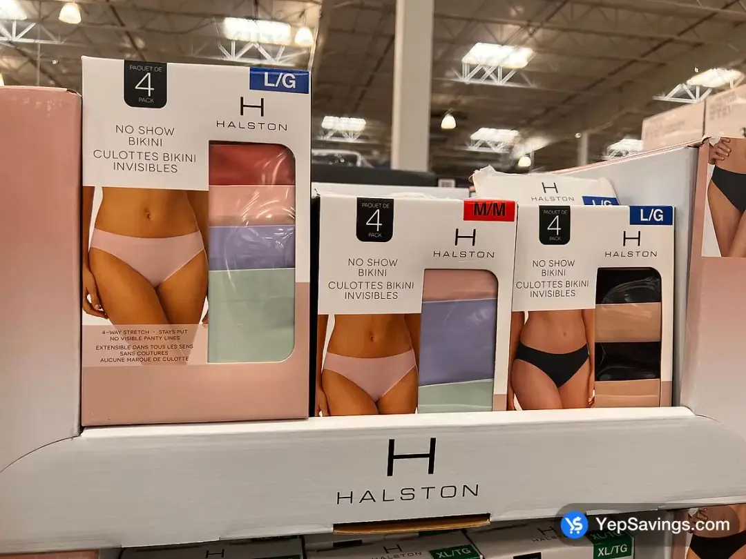 HALSTON INVISBLE PIKINI 4PK + LADIES SIZES XS - XL - Costco Canada (ITM 1833813)