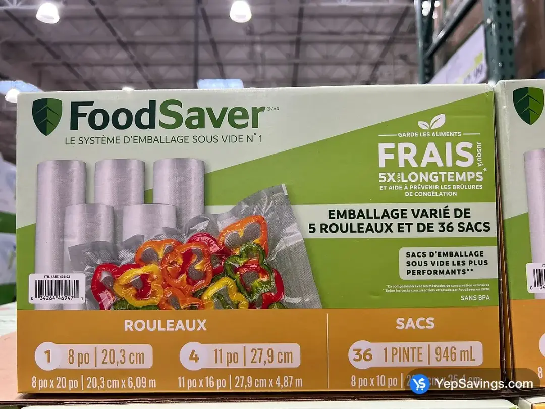 FOODSAVER ROLLS AND PRE-CUT BAGS - Costco Canada (ITM 404103)
