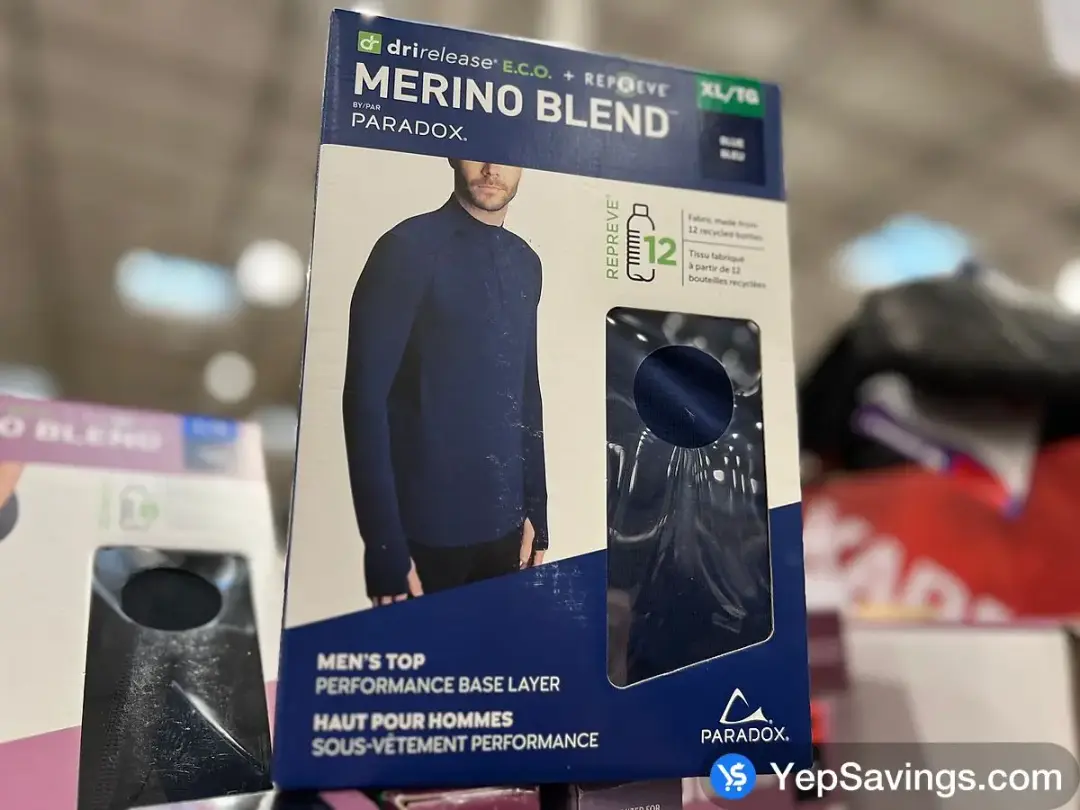 PARADOX BASE LAYER TOP +MENS SIZES S-XL - Costco Canada (ITM 356921)