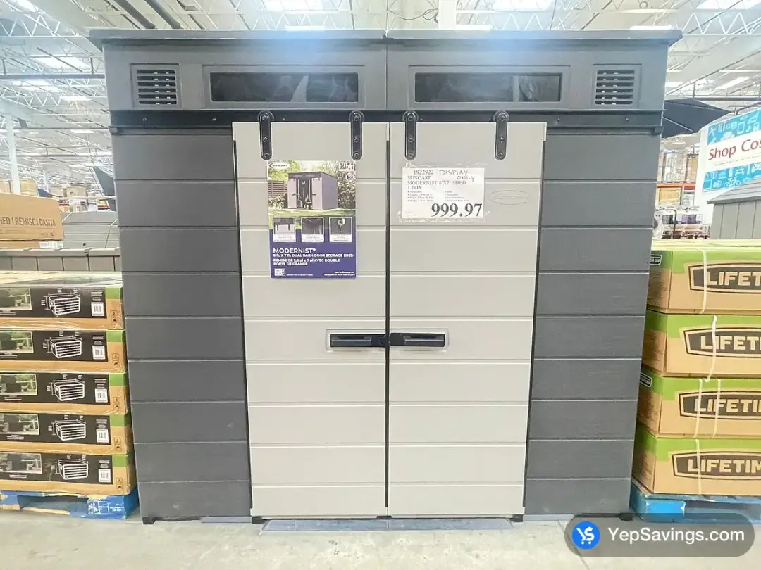 SUNCAST MODERNIST 8'X7 ' SHED 1 BOX - Costco Canada (ITM 1922922)