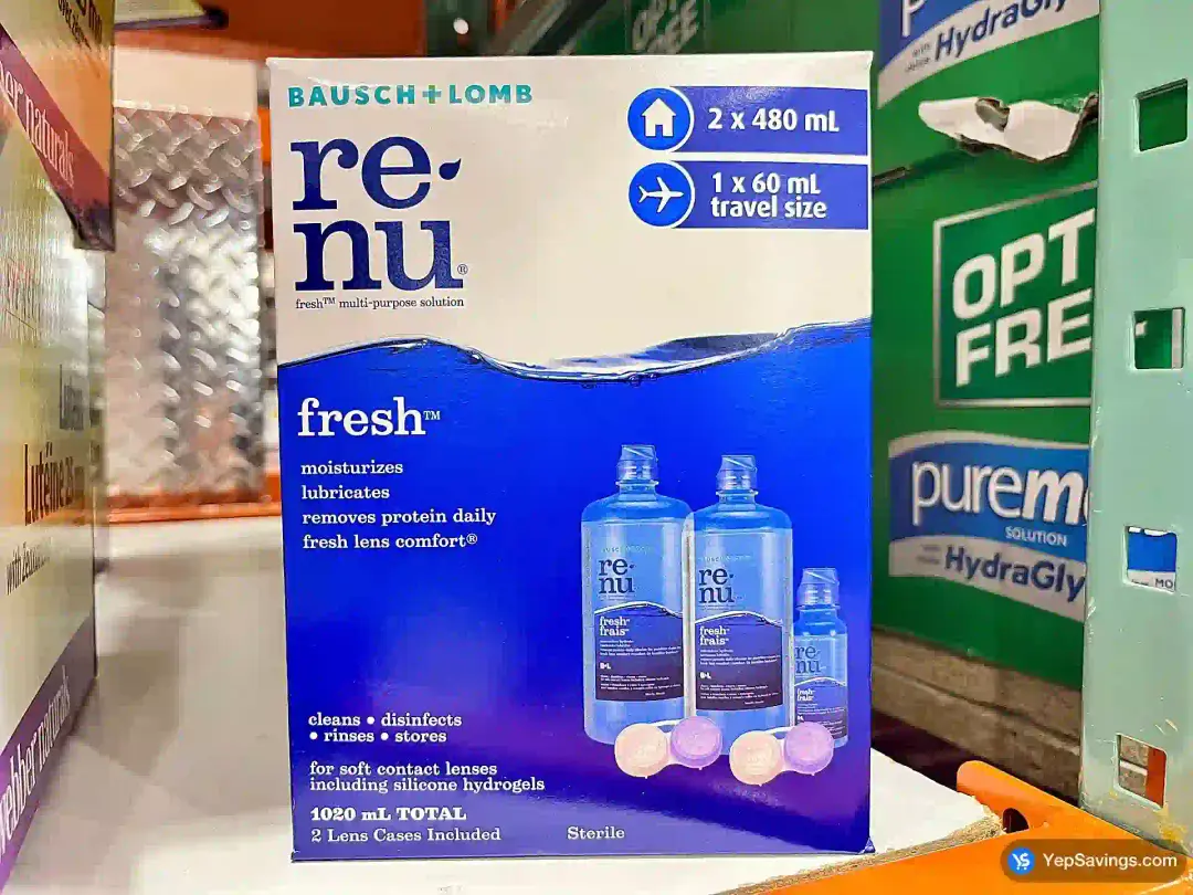 BAUSCH & LOMB RENU FRESH 2X480mL+60mL - Costco Canada (ITM 676780)