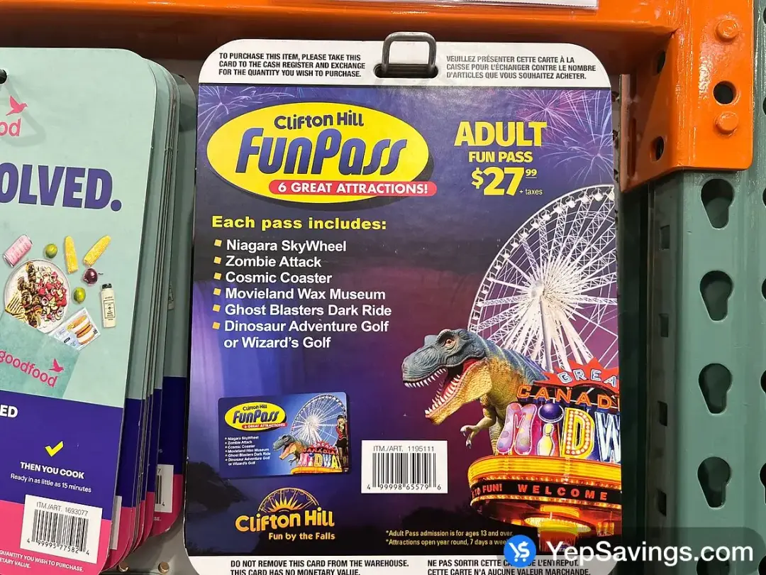 CLIFTON HILL FUNPASS ADULT - Costco Canada (ITM 1195111)