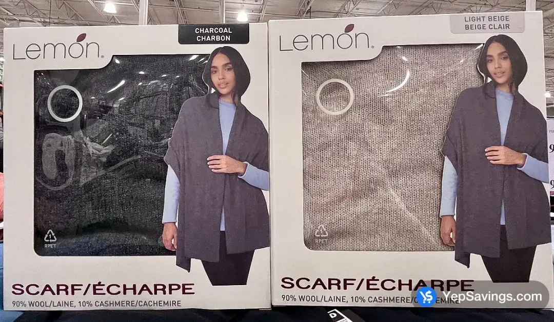 LEMON CASHMERE SCARF ONE SIZE - Costco Canada (ITM 1817312)