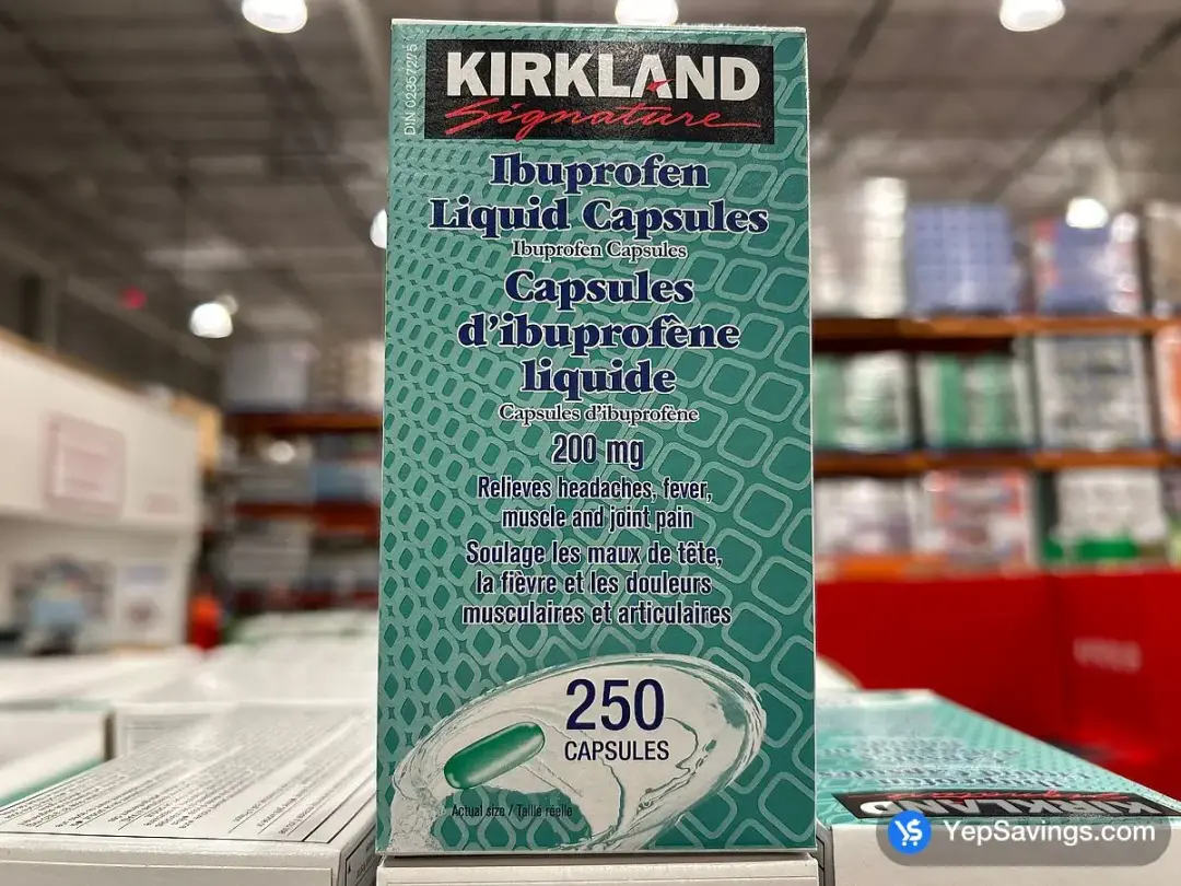 * KIRKLAND SIGNATURE IBUPROFEN 200MG LGS 250 CAPSULES - Costco Canada (ITM 5577780)