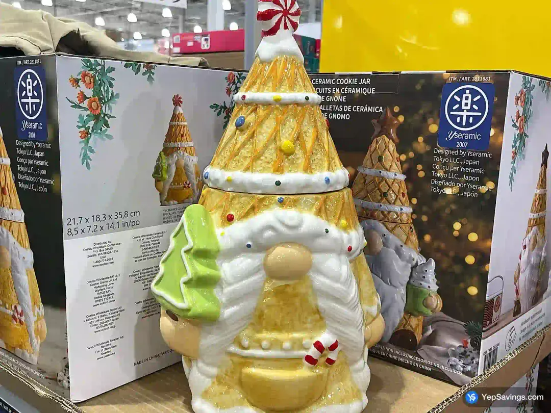 YSERAMIC CERAMIC GNOME COOKIE JAR - Costco Canada (ITM 2811881)