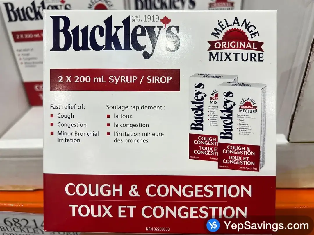 BUCKLEY'S ORIGINAL MIXTURE 2x200ML - Costco Canada (ITM 682140)