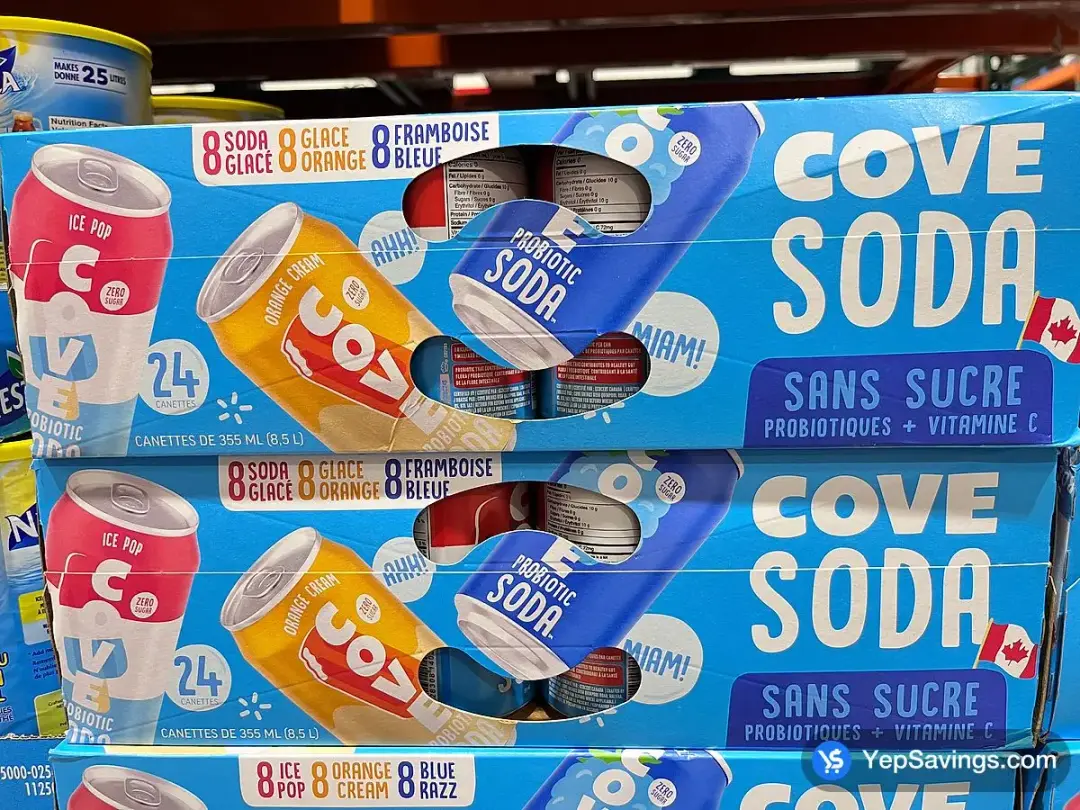 COVE SODA SUMMER VARIETY 24 x 355 mL - Costco Canada (ITM 1943447)