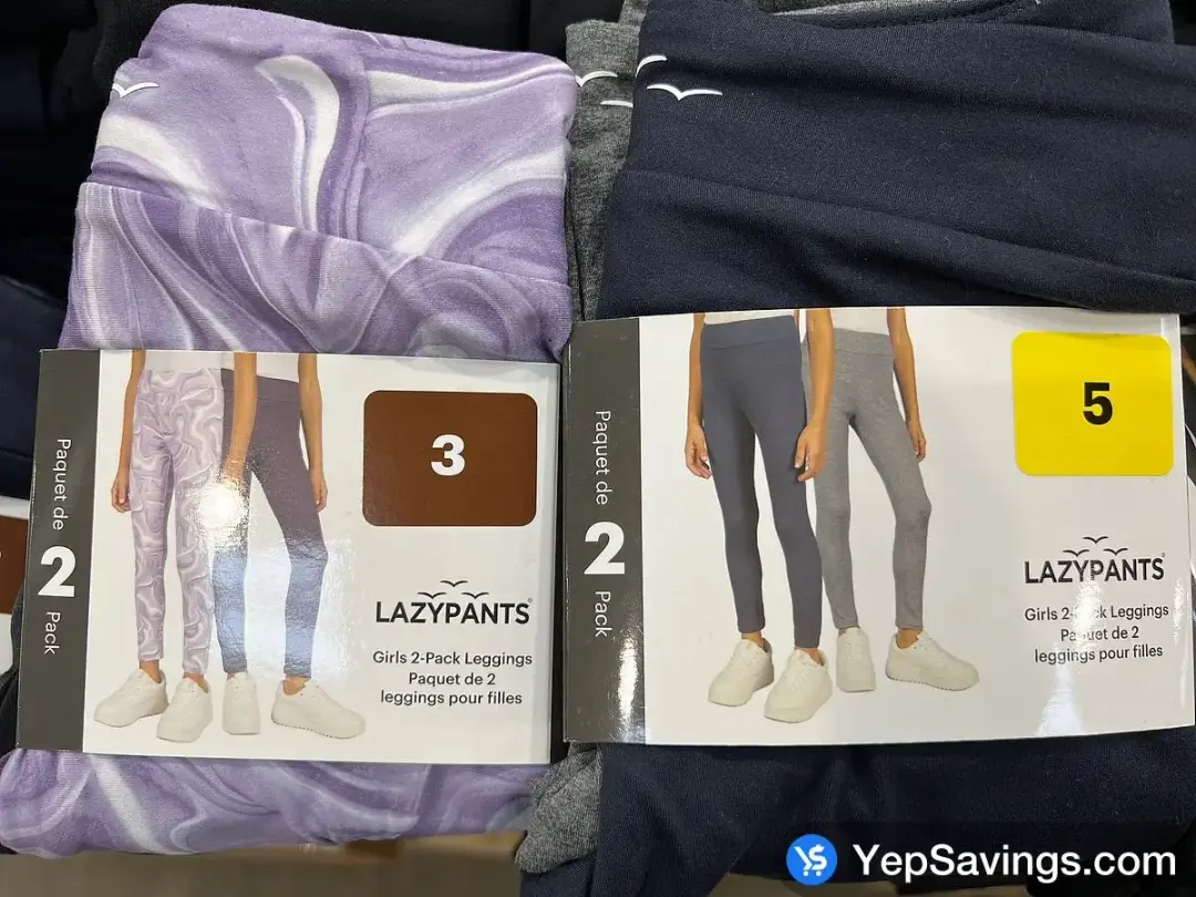 LAZYPANTS LEGGINGS 2PK GIRLS SIZES 3-8 - Costco Canada (ITM 1721767)