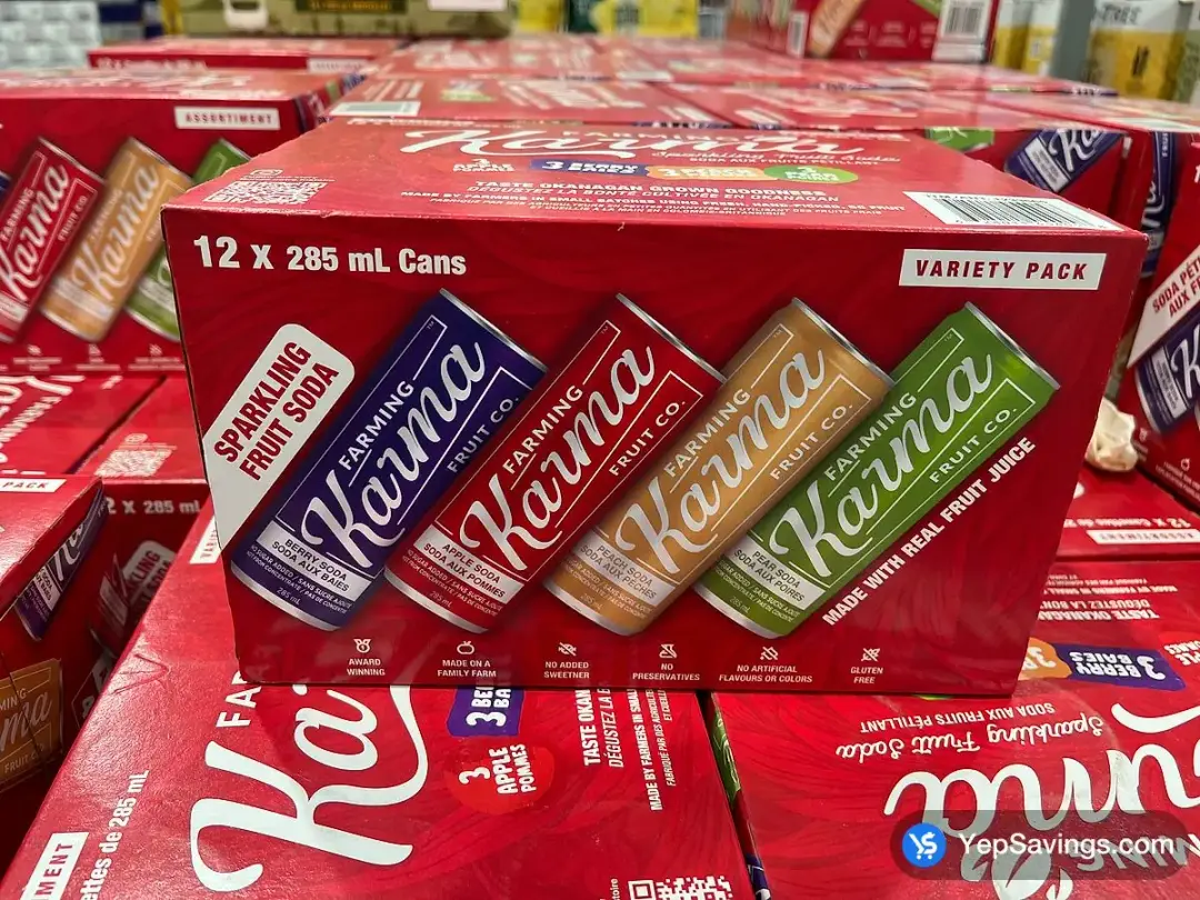 FARMING KARMA FRUIT JUICE SODA 12 x 285 mL - Costco Canada (ITM 1233665)