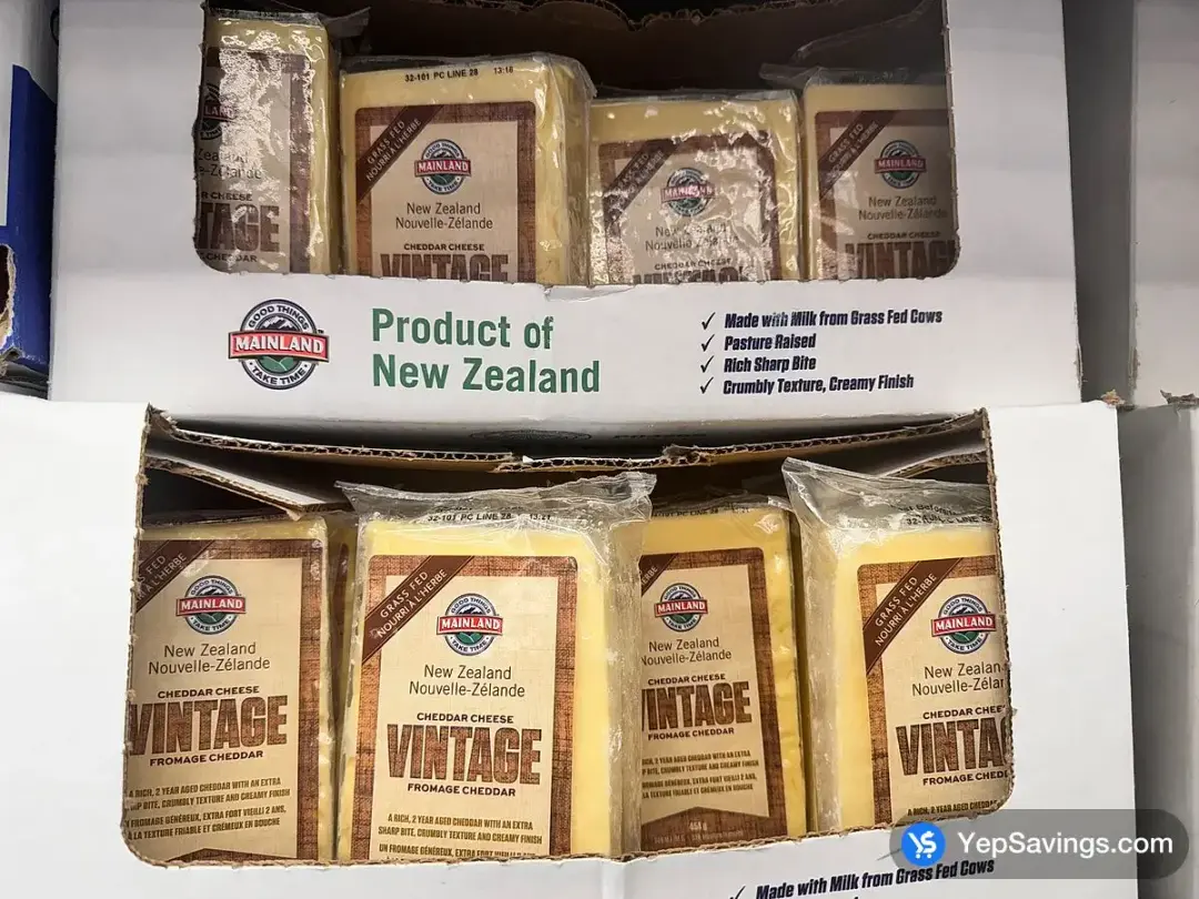 MAINLAND VINTAGE 2 YEAR AGED CHEDDAR 454 g - Costco Canada (ITM 1020868)