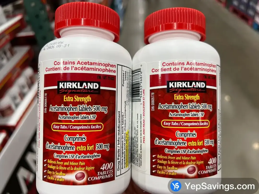 KIRKLAND SIGNATURE ACETAMINOPHEN 500MG 400 EASY TABS - Costco Canada (ITM 7314333)