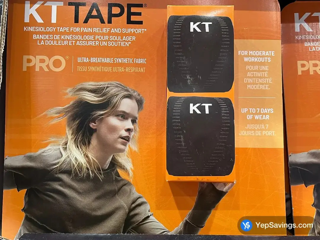 KT TAPE PRO - BLACK PAIN RELIEF & SUPPORT 2-Pack - Costco Canada (ITM 7668880)