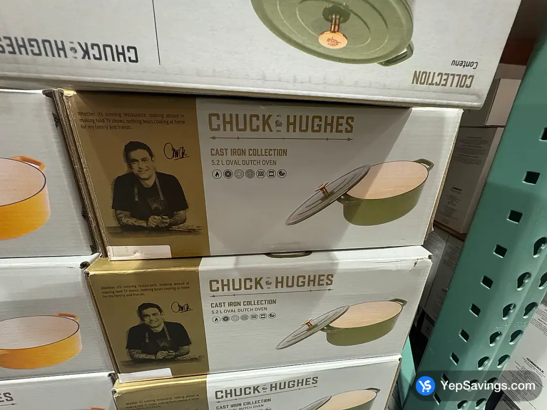 CHUCK HUGES CAST IRON DUTCH OVEN 5.2 L - Costco Canada (ITM 1092635)