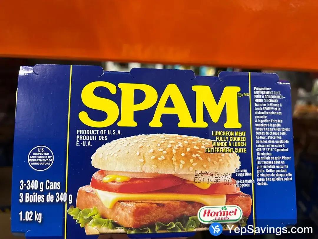 SPAM LUNCHEON MEAT 3 x 340 g - Costco Canada (ITM 5015591)