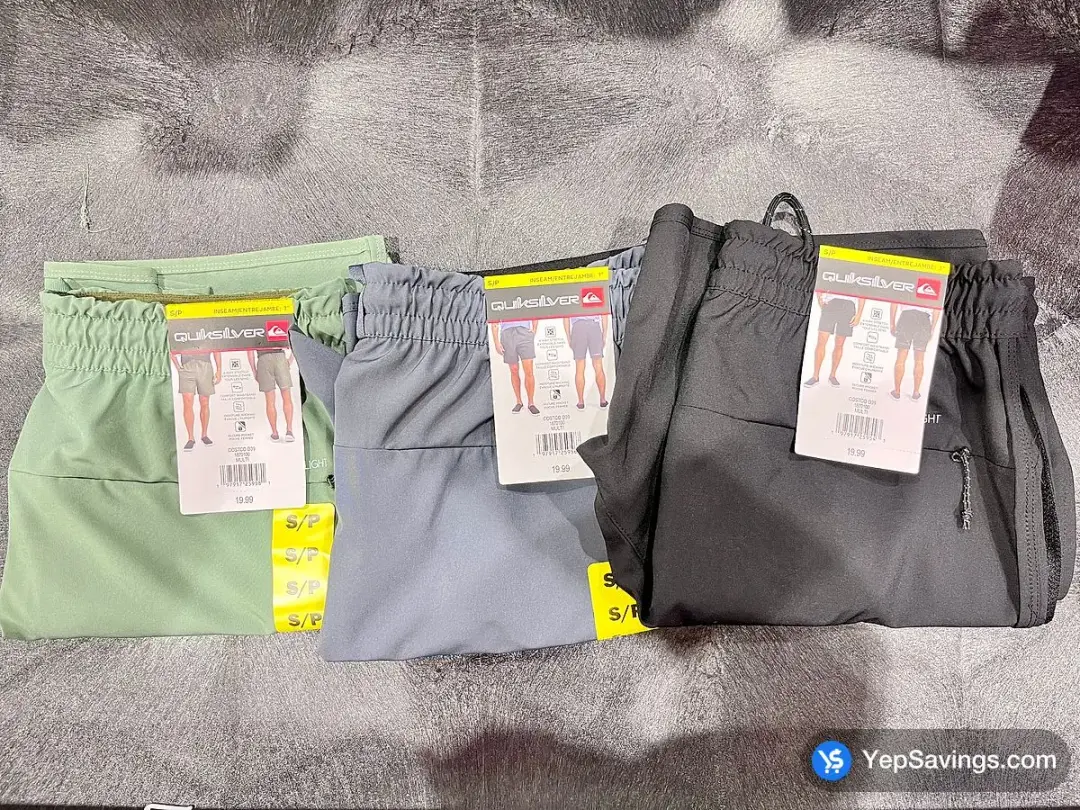 QUIKSILVER WOVEN ACTIVE SHORT +MENS SIZES S-XXL - Costco Canada (ITM 1870103)