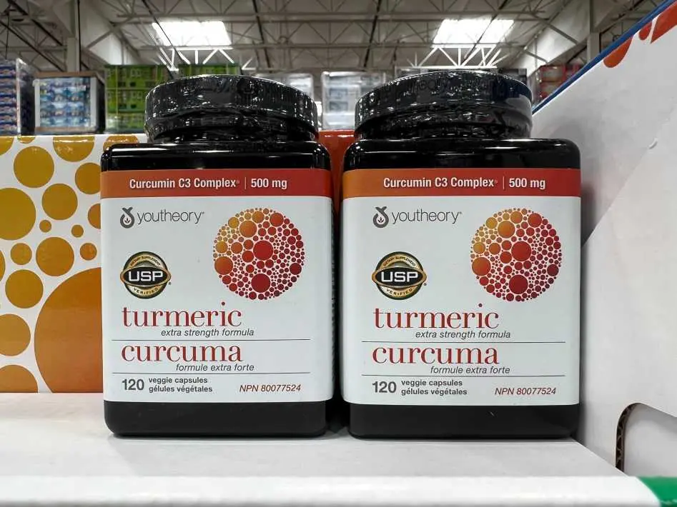 YOUTHEORY TURMERIC ES 120 VEGGIE CAPSULES - Costco Canada (ITM 1080377)