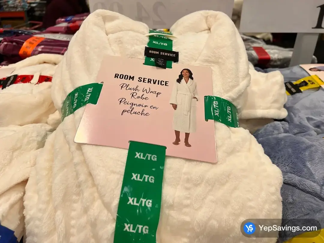 ROOM SERVICE PLUSH ROBE LADIES SIZES S - XL - Costco Canada (ITM 1182000)