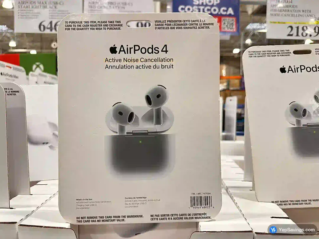 APPLE AIRPODS 4TH GENERATION WITH NOISE CANCELLING ( ANC ) - Costco Canada (ITM 7477004)