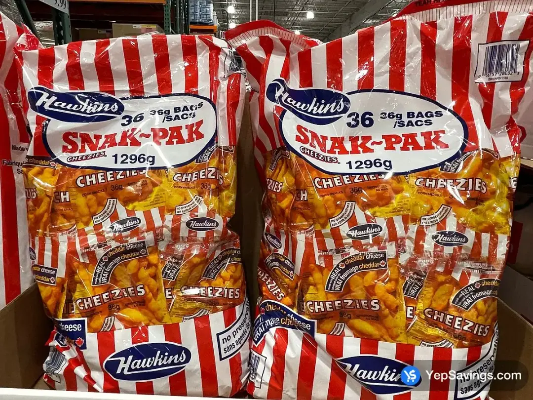 HAWKINS CHEEZIES 36 x 36 g - Costco Canada (ITM 1168)