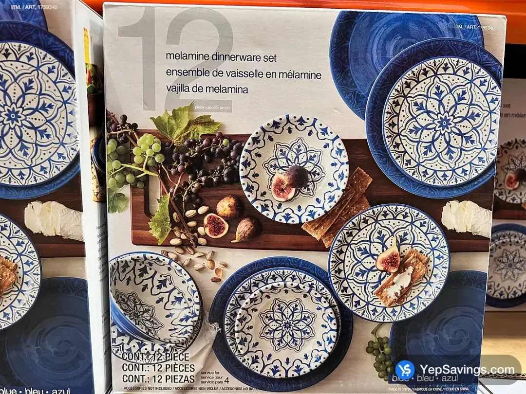 PANDEX MELAMINE DINNERWARE 12 PIECES - Costco Canada (ITM 1759340)