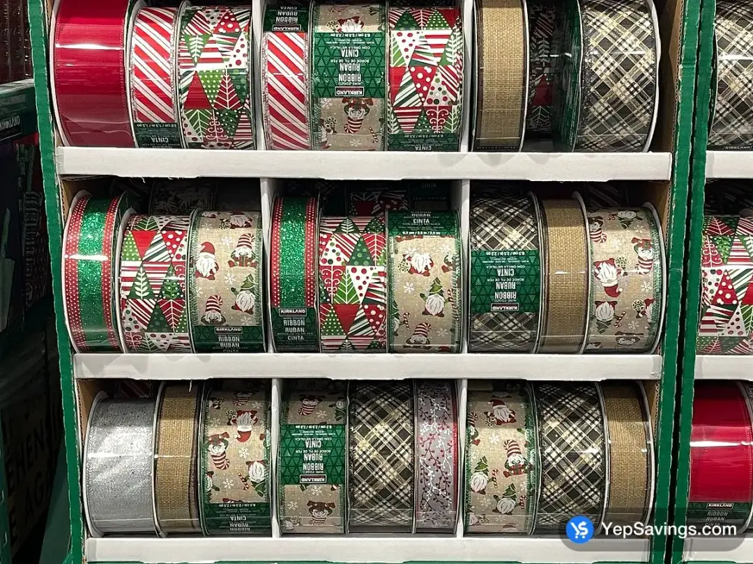 KIRKLAND SIGNATURE WIRE-EDGED RIBBON 45.7 m/ 50 yd - Costco Canada (ITM 175504)