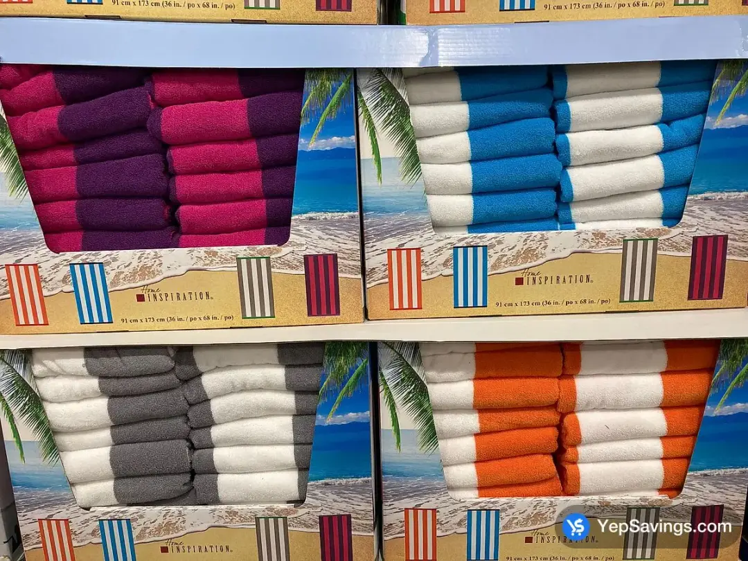 BEACH TOWEL 100% COTTON 40IN×70IN - Costco Canada (ITM 9917618)