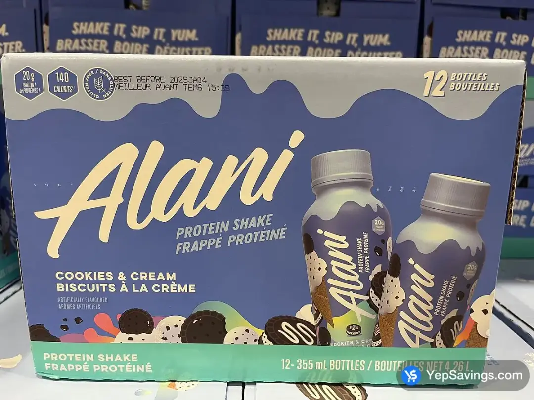 ALANI NU PROTEIN SHAKE 12 x 355 mL - Costco Canada (ITM 1786566)
