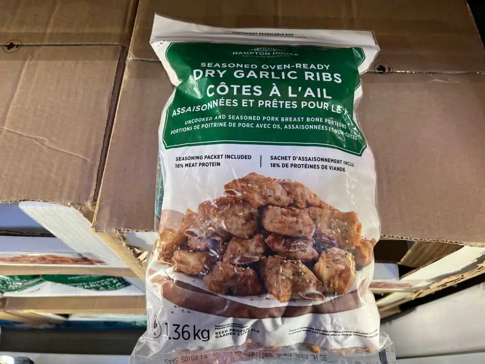 HAMPTON HOUSE DRY GARLIC RIBS 1.36 kg - Costco Canada (ITM 288939)