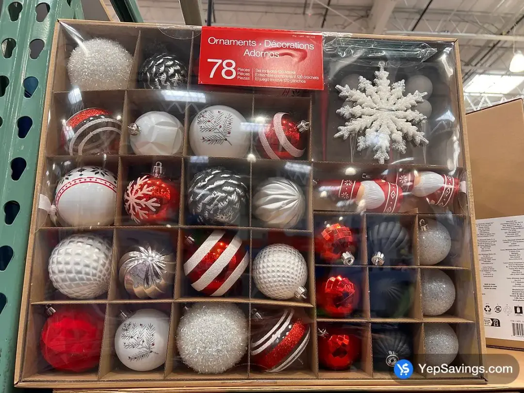 SHATTER - RESISTANT ORNAMENTS 78 PIECES - Costco Canada (ITM 1601242)