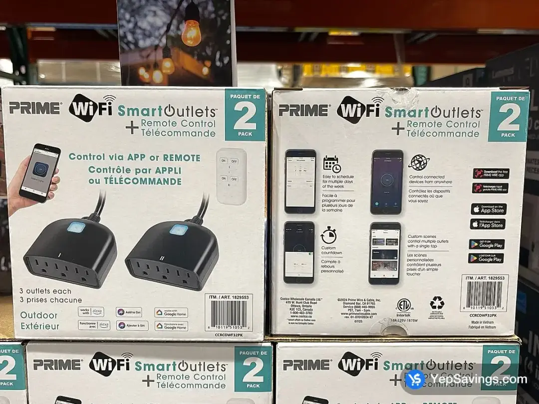 PRIME OUTDOOR SMART PLUGS PACK OF 2 - Costco Canada (ITM 1829553)