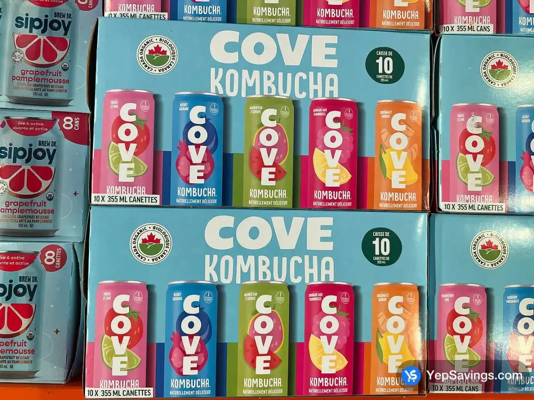 COVE KOMBUCHA VARIETY PACK 10 x 355 ml - Costco Canada (ITM 1492047)