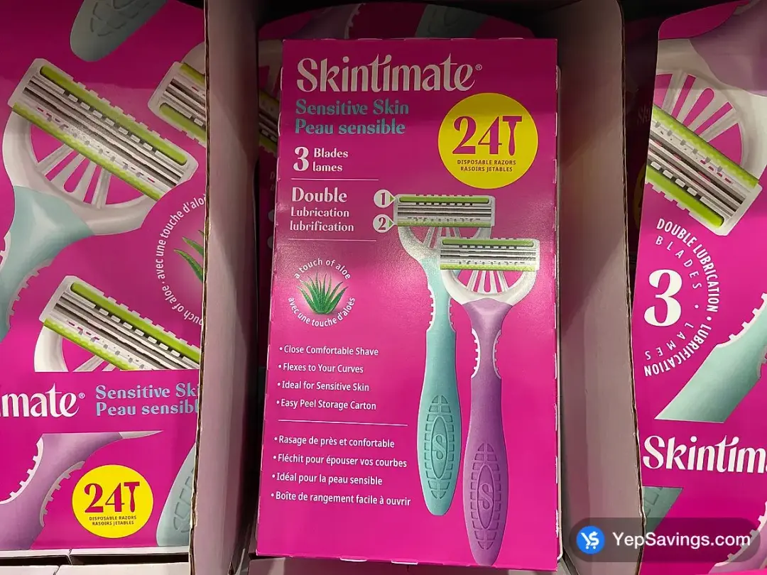 SKINTIMATE DISPOSABLE RAZOR PACK OF 24 - Costco Canada (ITM 1831207)