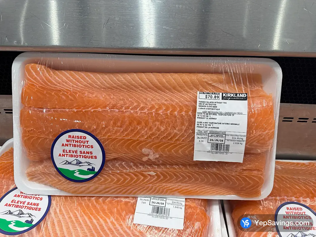 ATLANTIC SALMON FILLETS (RWA) - Costco Canada (ITM 26065)